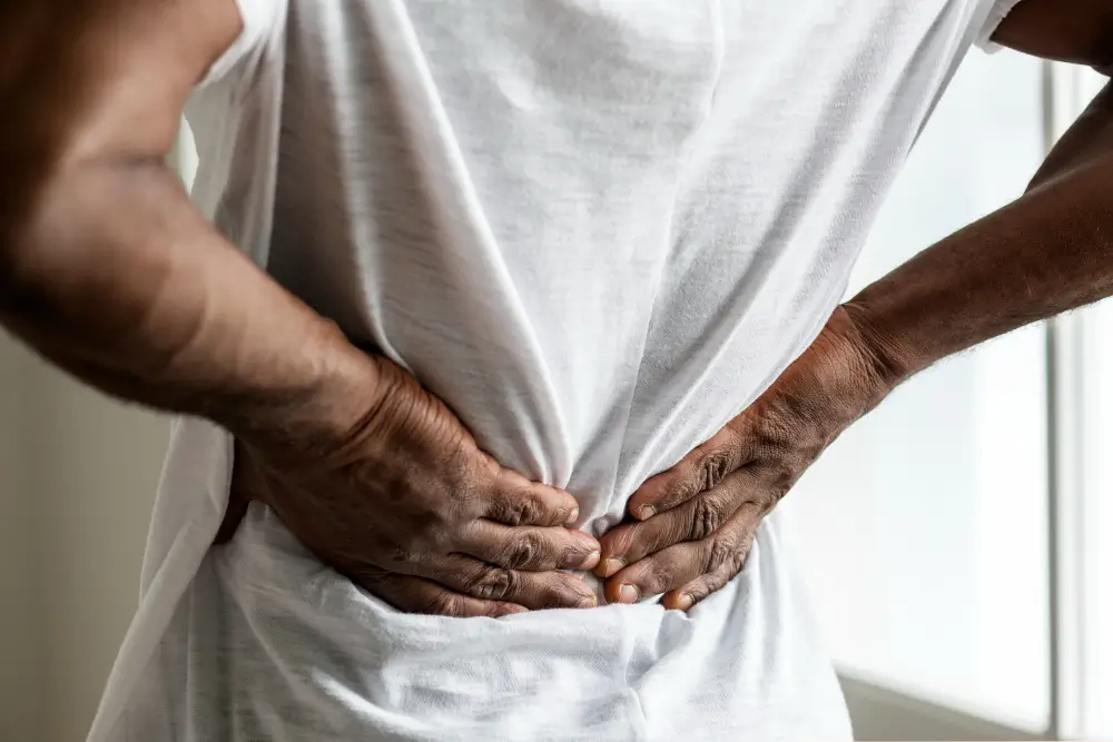 Patient receiving chiropractic care for degenerative disc disease at HealthMax Chiropractic of Hudson